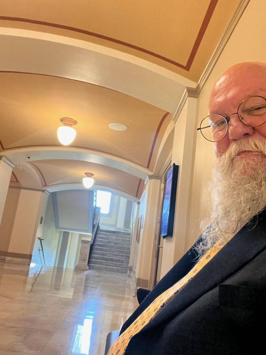 Mayor Roger in OK Capitol hallway
