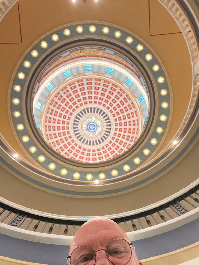 Mayor Roger inside OK Capitol Building
