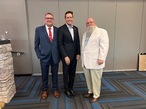 Mayor Roger Merrill and Lt. Governor Matt Pinnell