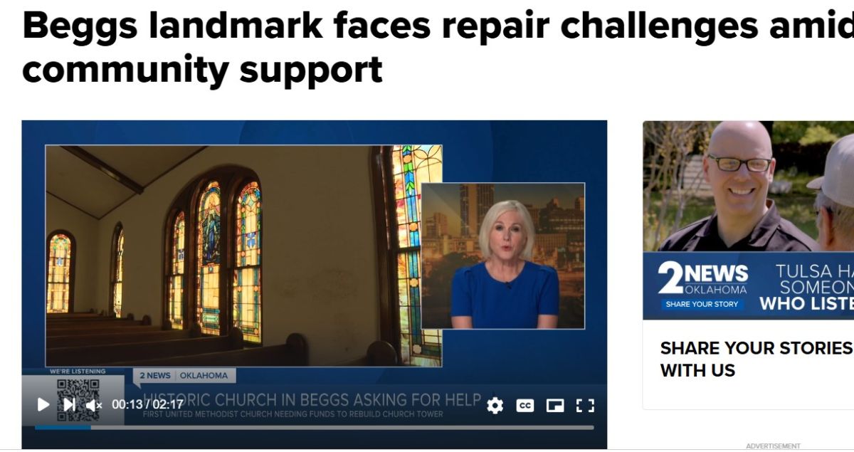 Methodist Church Bell Tower News Story 8_7_25