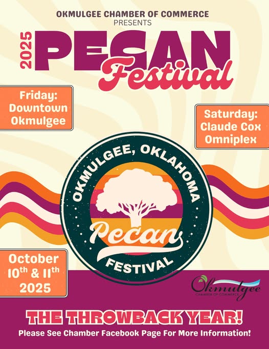 Okmulgee Pecan Festival in October