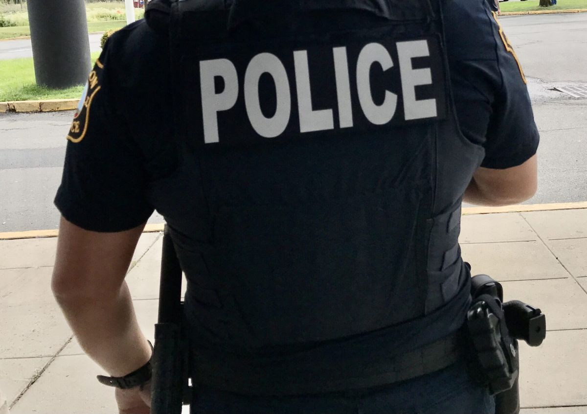 Back of Policeman's Shirt